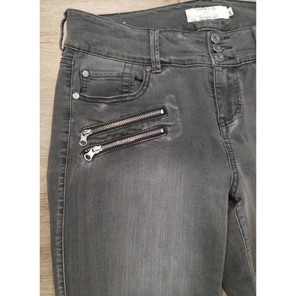 Torrid Denim Jegging Women's Size 16R Gray Multi Zipper 3 Button Closure - Picture 3 of 7